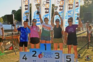 Las 5 mejores mujeres del Triatlon Sprint Azul 2025